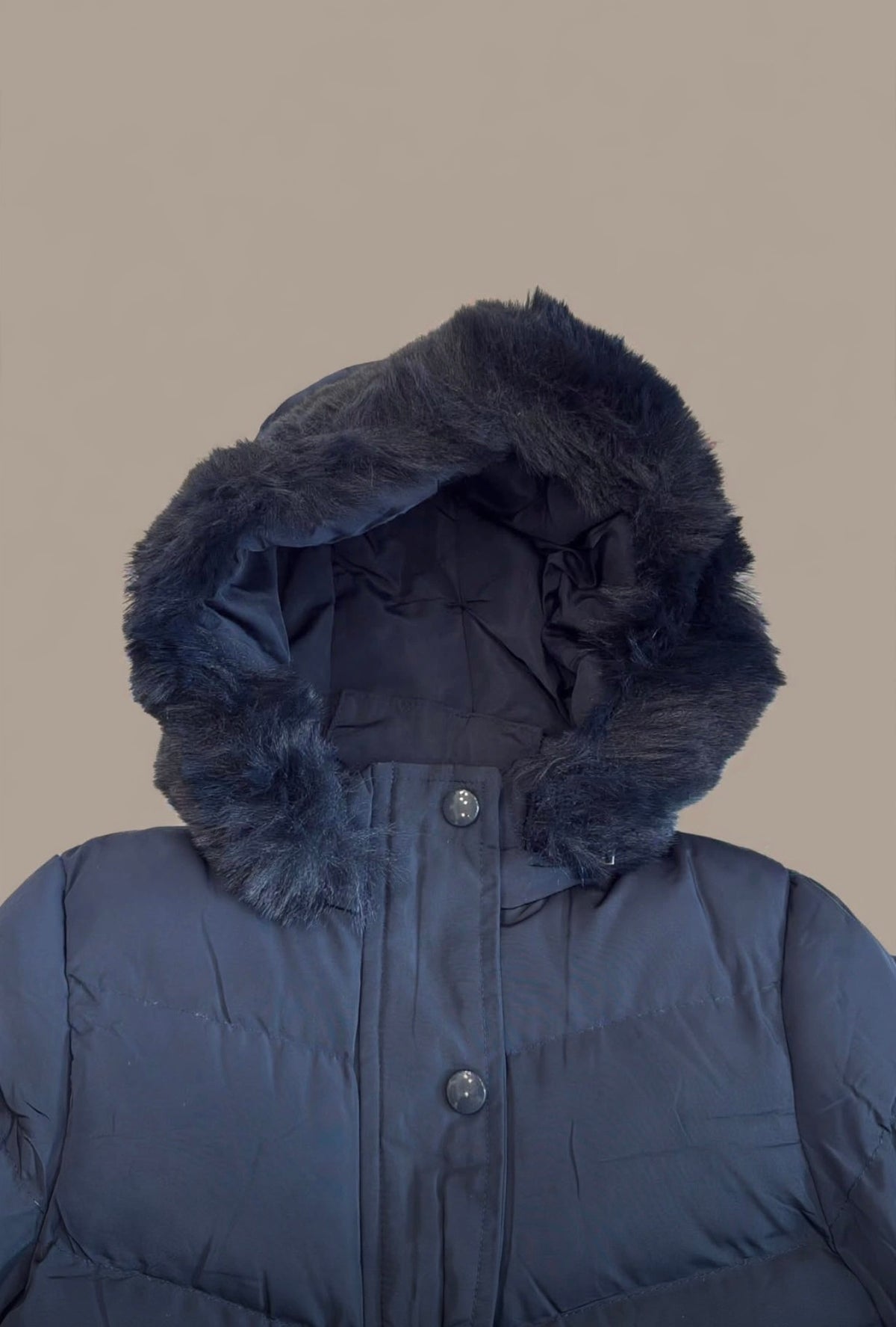 PIUMINO NAVY CON PELO