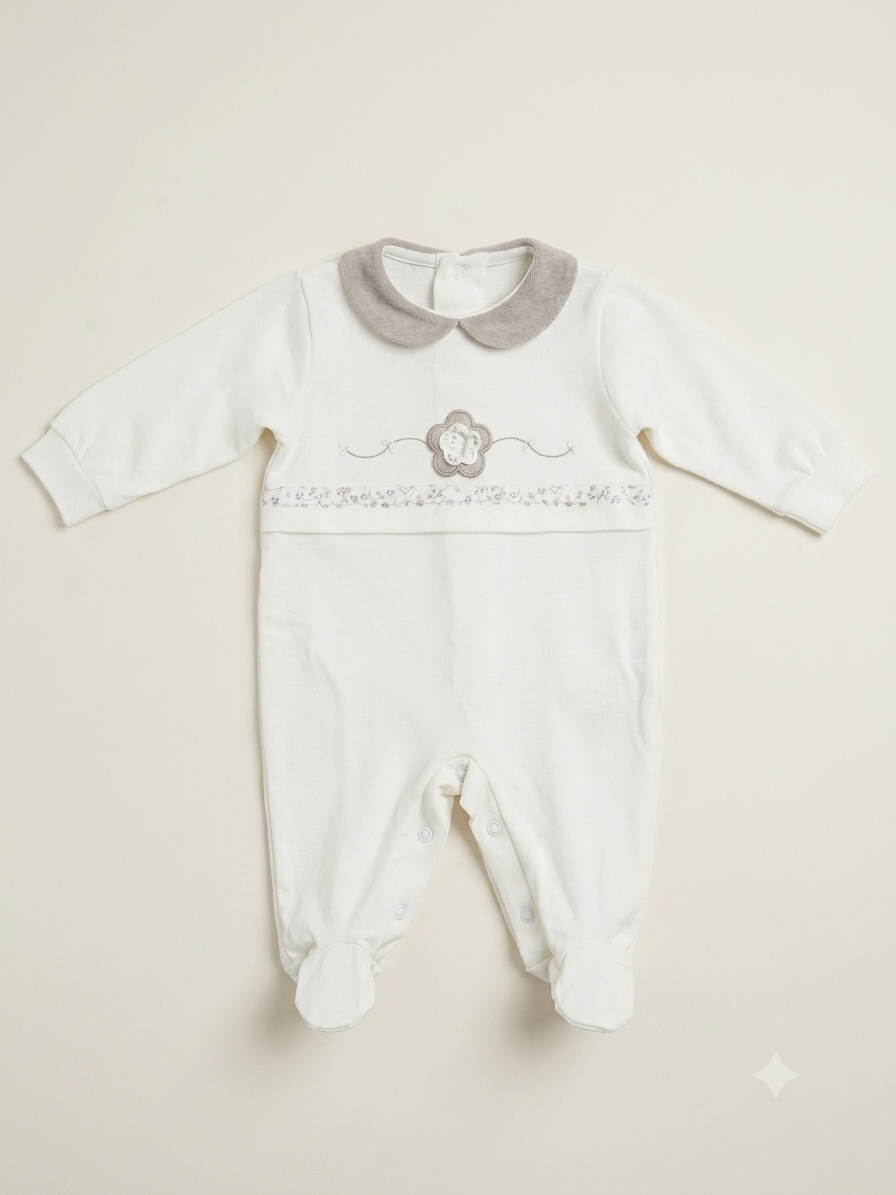 Tutina tortora fiore 308