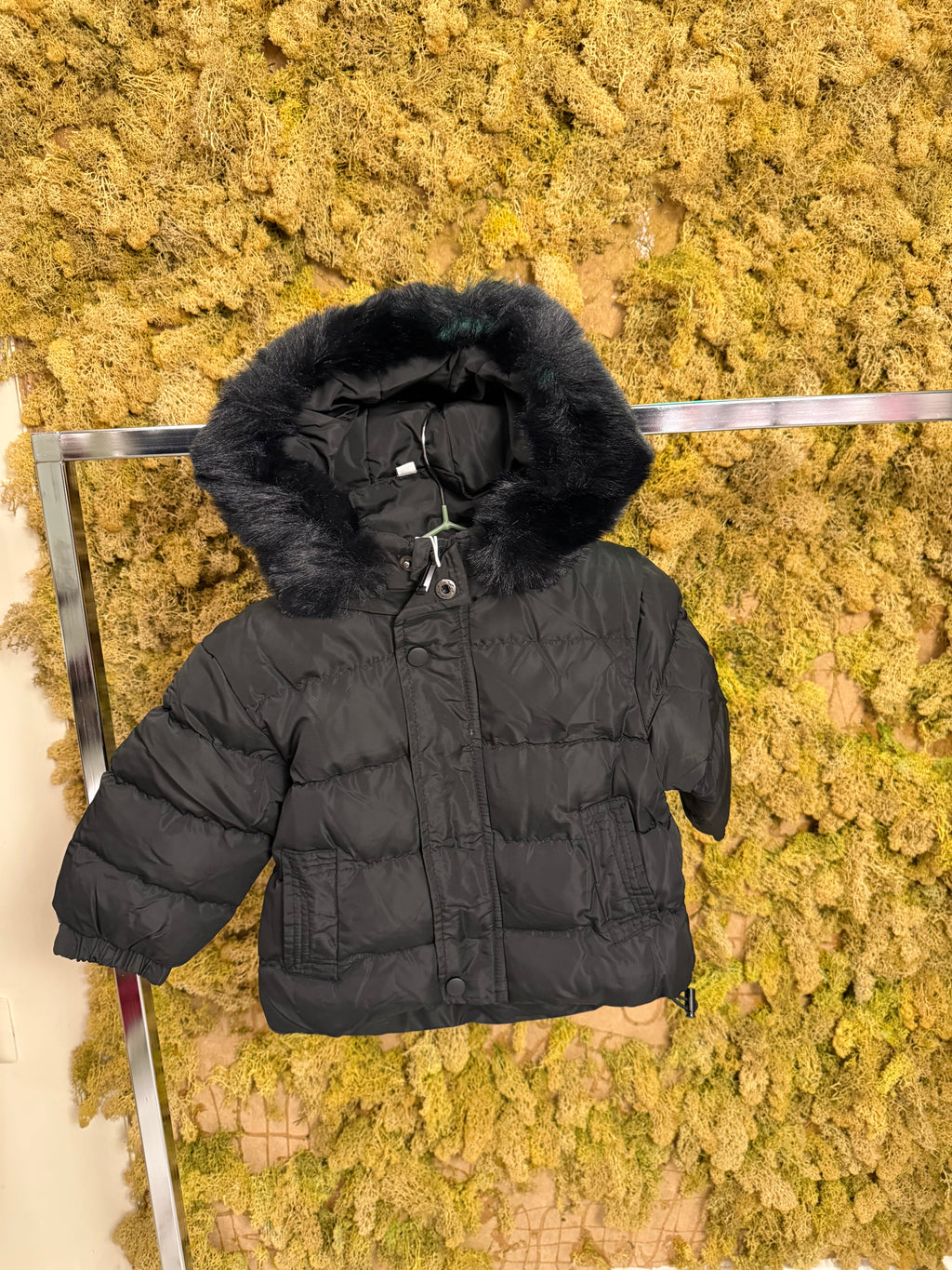 Giubbino con pelliccia cappuccio