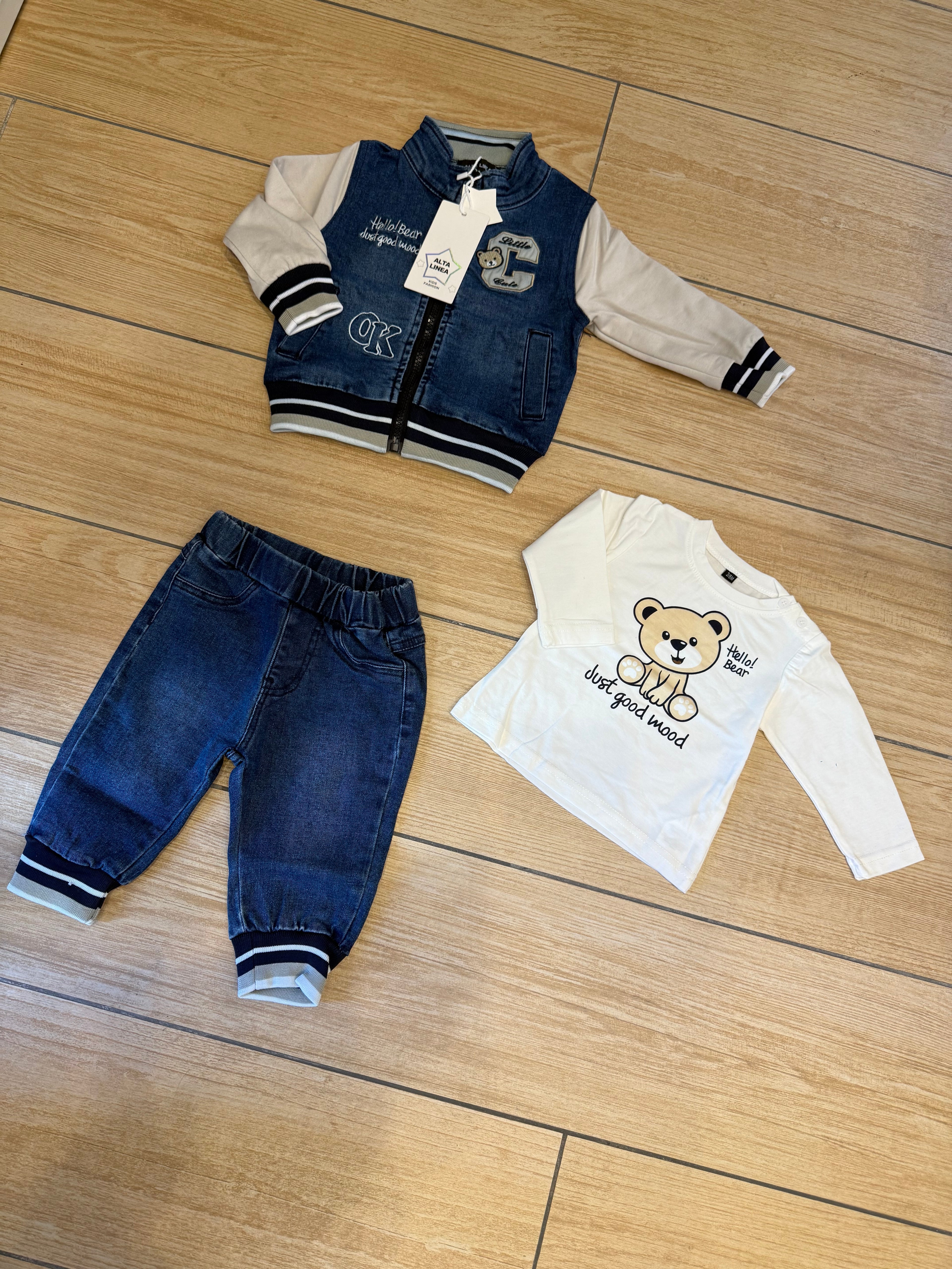 Coordinato 3pz denim