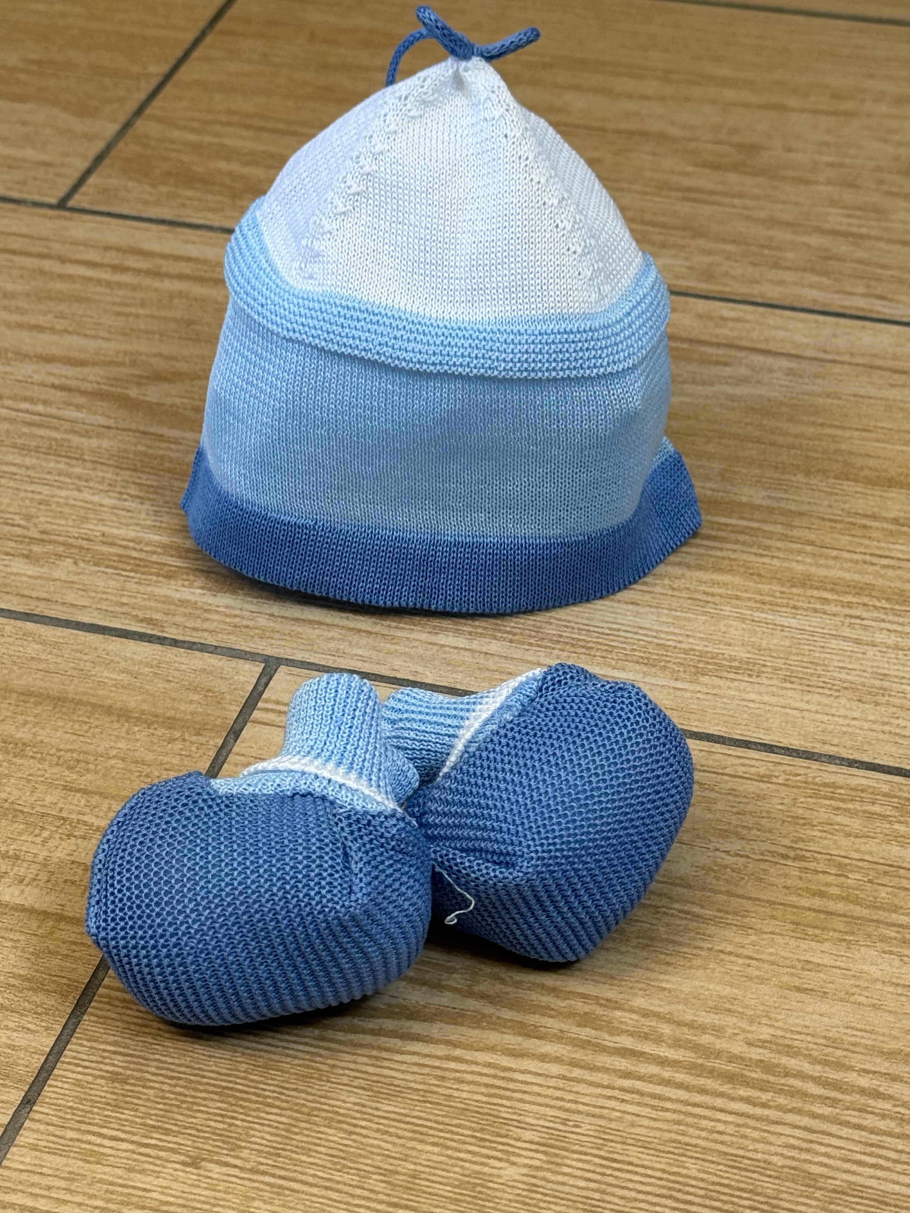 Set cappellino e babbucce prime emozioni