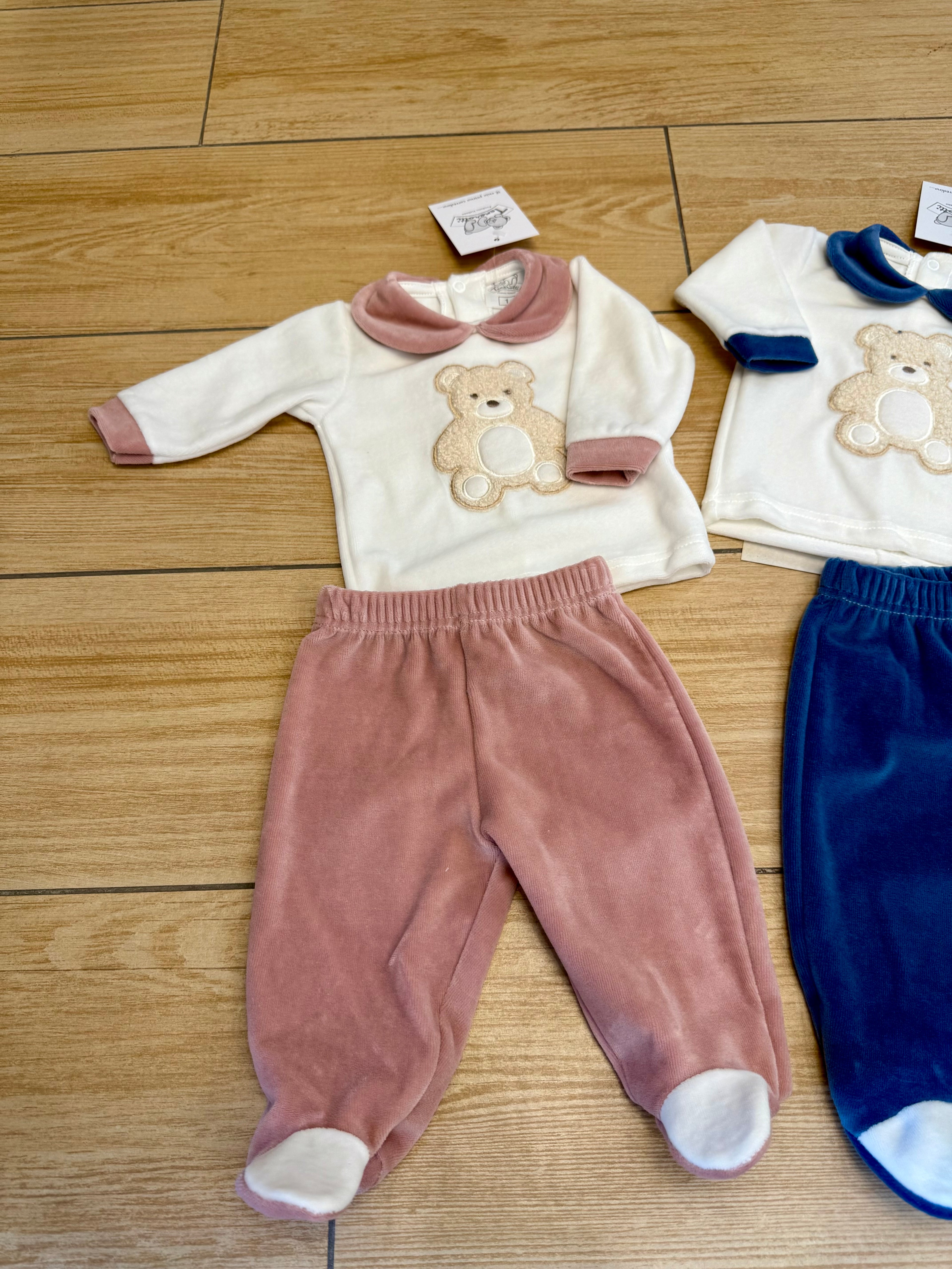 Tutina 2pz in ciniglia tenerotti