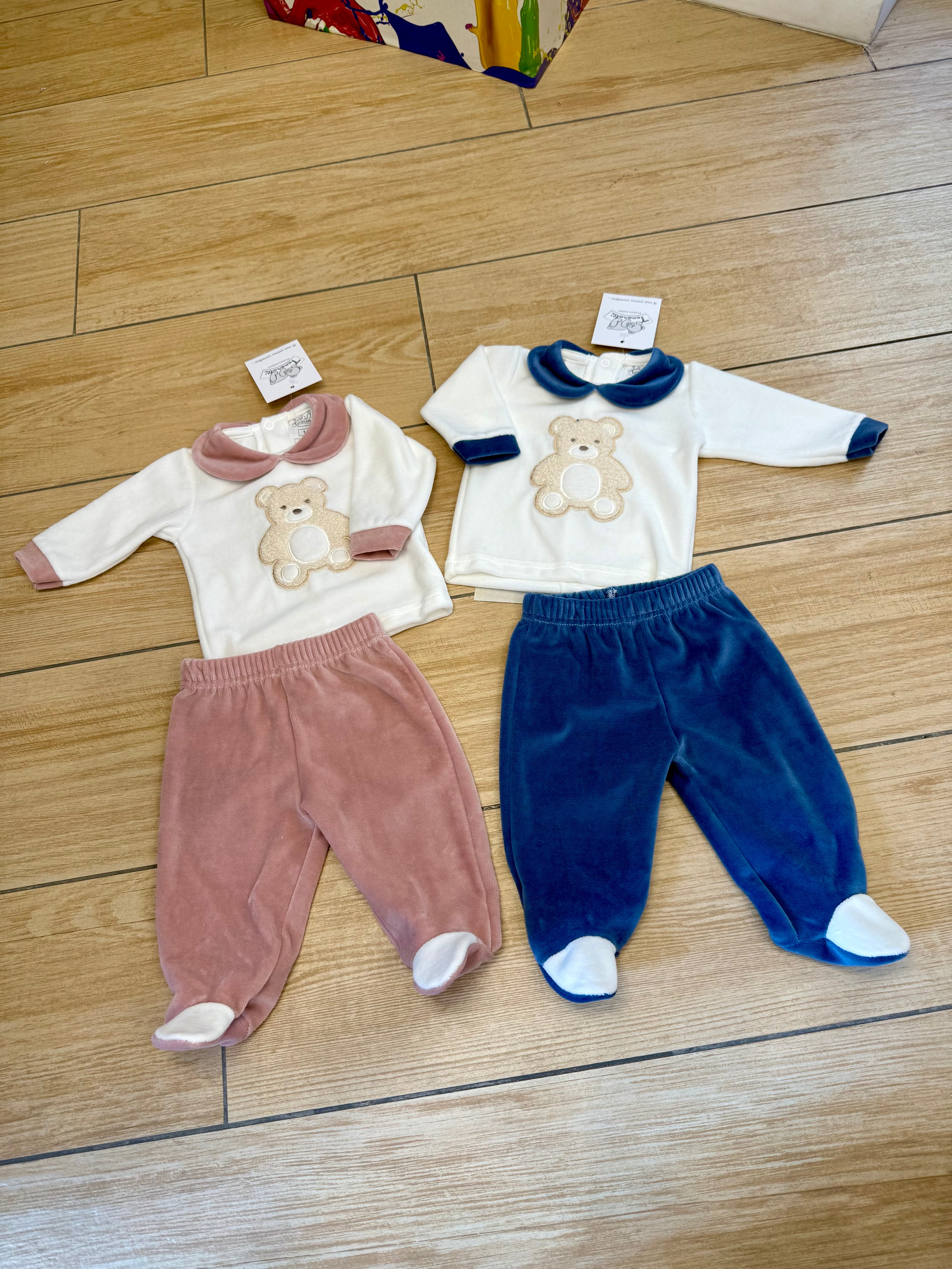 Tutina 2pz in ciniglia tenerotti