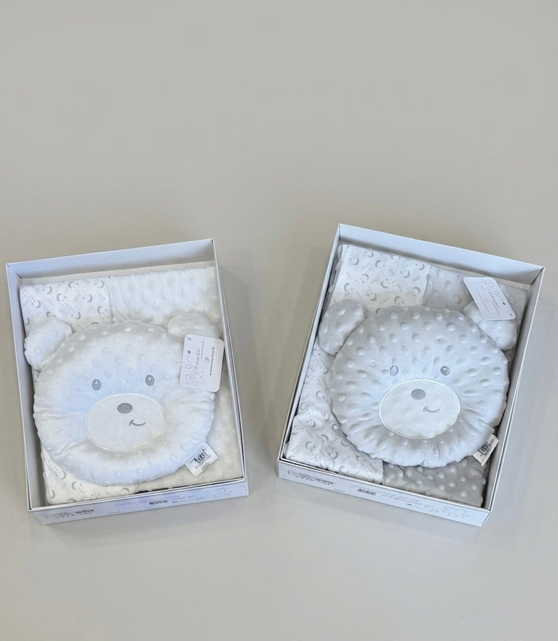Pile double-face con cuscino orso M15