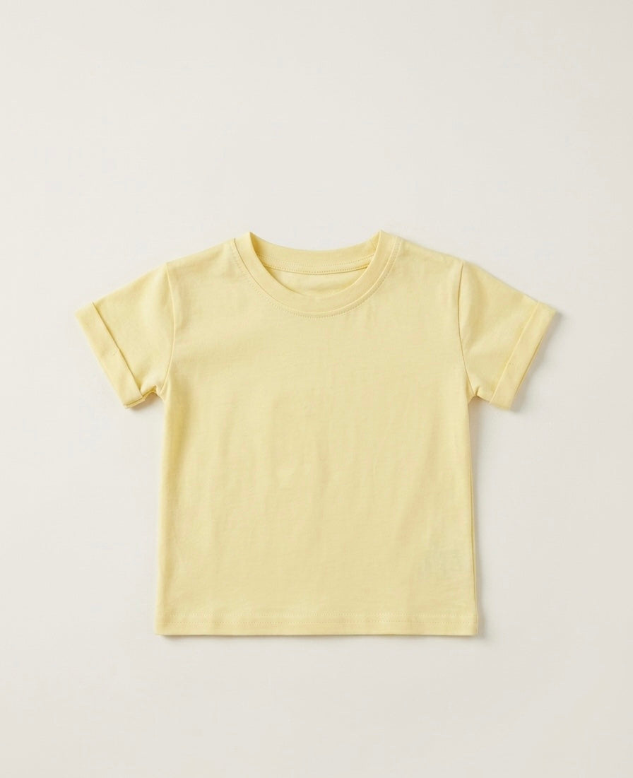 T-shirt basic yellow